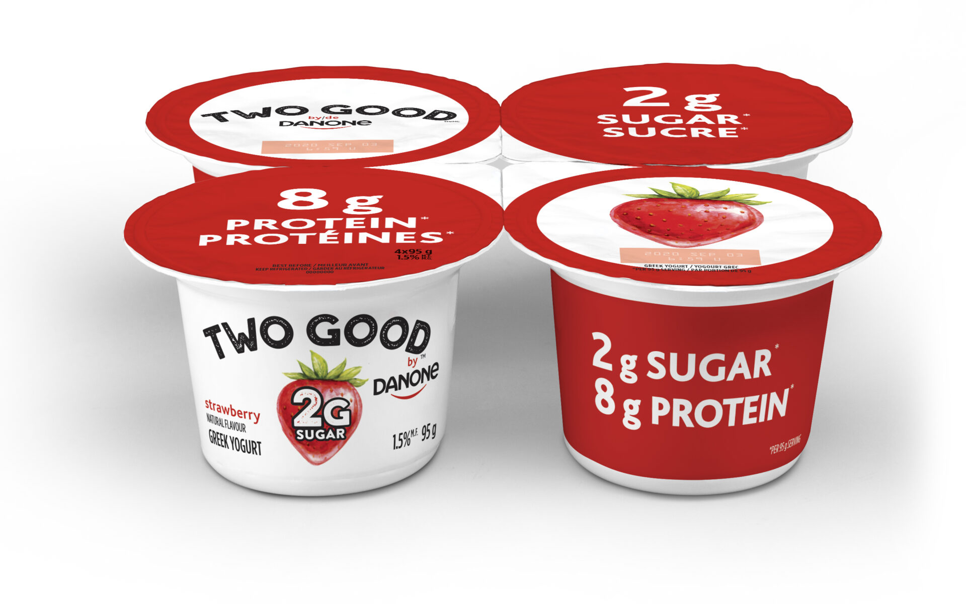Low Sugar Greek Yogurt 8 G Of Protein Two Good