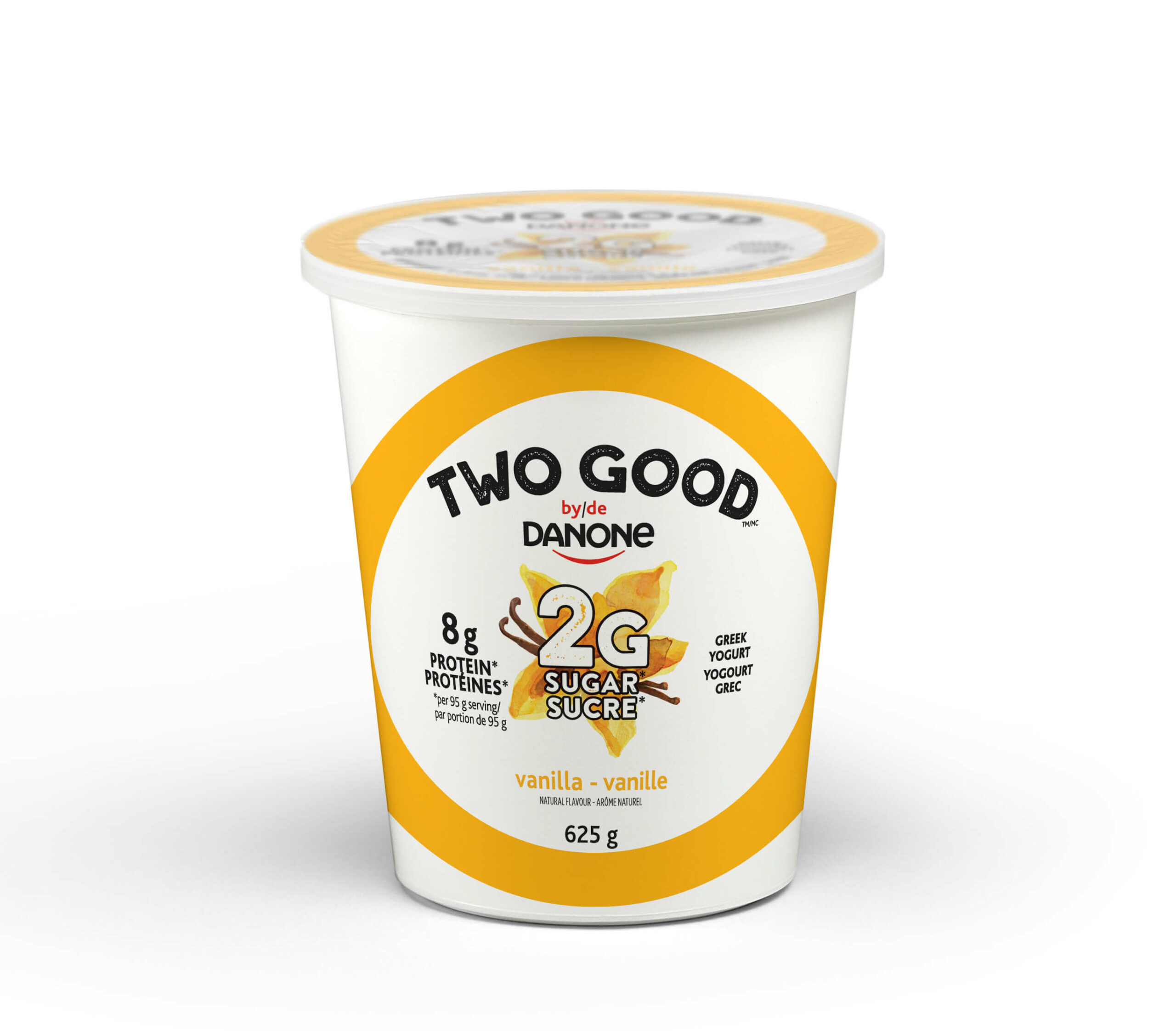 Yogourt grec à la vanille à faible teneur en sucre