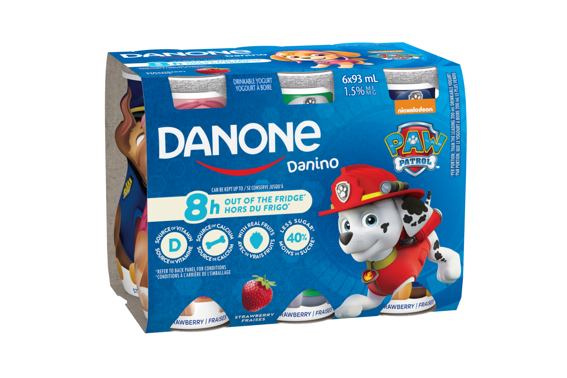 Danino Strawberry Yogurt Drink Danone